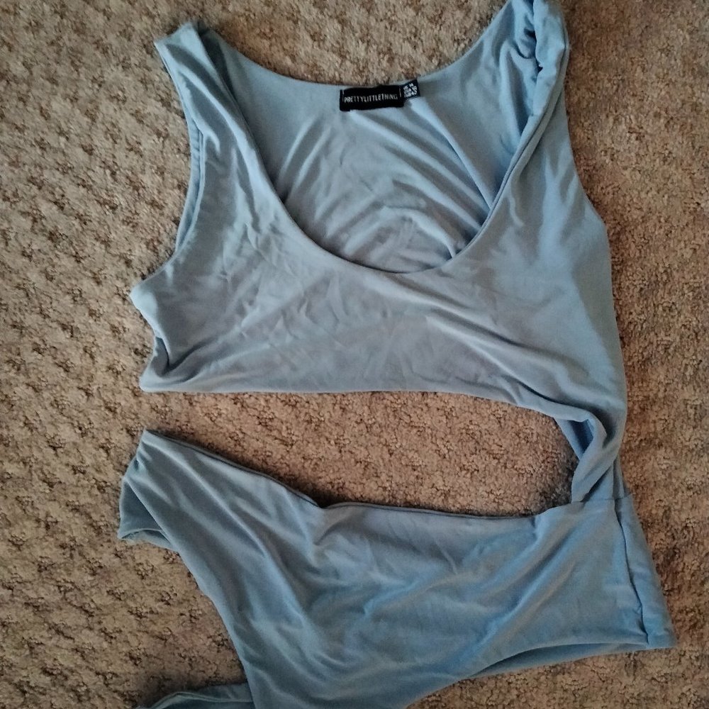 Baby Blue Tie Tank Top